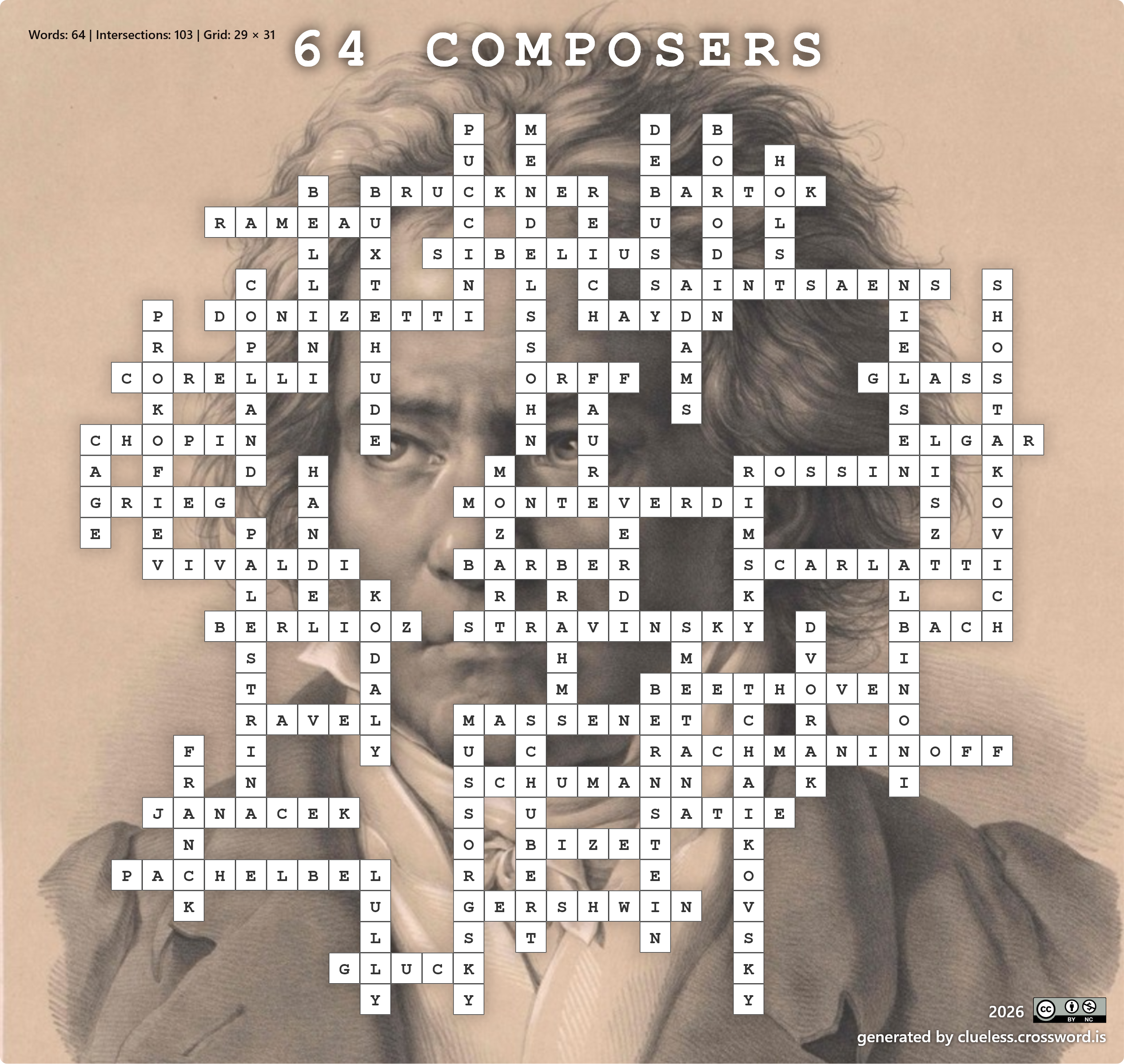 64 composers crossword